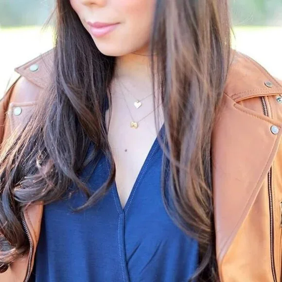 Message Card Gold Dainty Layered Compass Pendant Necklace Friendship Butterfly S - Picture 3 of 7